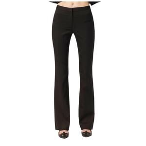 ALTUZARRA Black serge Italian wrinkle free tailored pant work business 8 $795